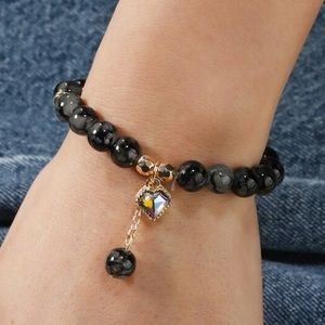 Heart Charm Bead bracelet